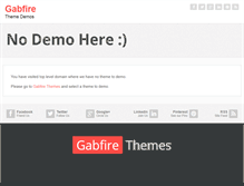 Tablet Screenshot of demos.gabfirethemes.com